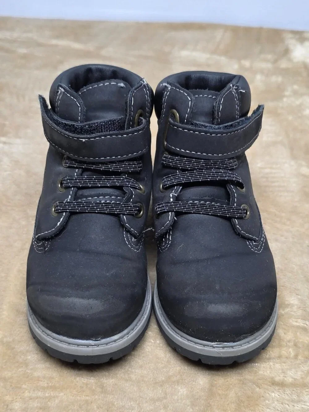 Kids Shoes Lot 2 Wonder Nation Boots 7 Rebel Primark High Tops 8 Black White